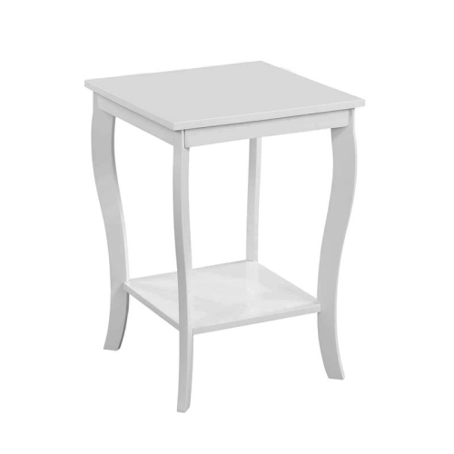 PEMBERLY ROW  Square End Table In Wood Finish In White