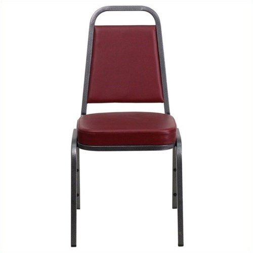 FLASH FURNITURE  Hercules Banquet Stacking Chair In And Burgundy In Silver These chairs are great quality chairs, as are advertised! 