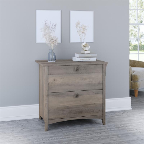 Scranton & Co Furniture Salinas 2 Drawer File Cabinet in Driftwood Gray