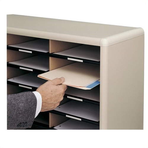 Scranton & Contemporary Metal Co 72 Compartments Flat Files Organizer in Black