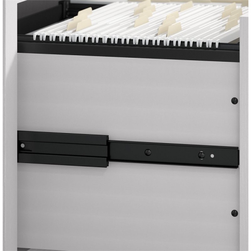 Scranton & Co Furniture Key West 2 Drawer Mobile File Cabinet in Pure White Oak