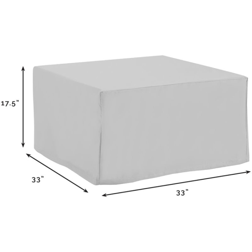 Crosley Furniture MO75009-GY Heavy-Gauge Reinforced Vinyl 4-Piece Furniture Cover Set, Gray