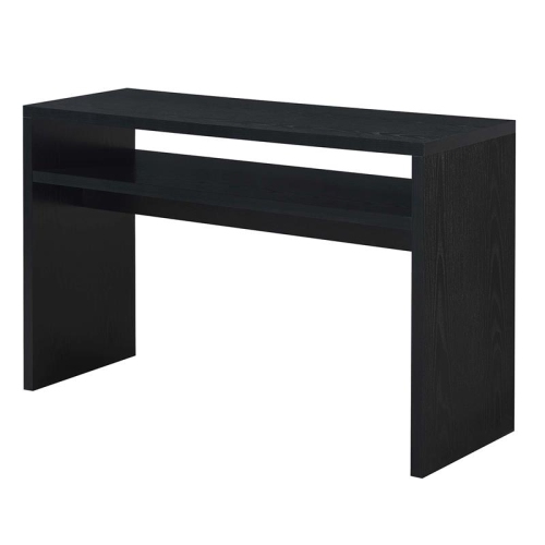 Convenience Concepts Northfield Deluxe Console Table in Black Wood Finish