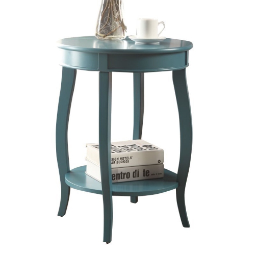 BOWERY HILL  End Table In In Teal