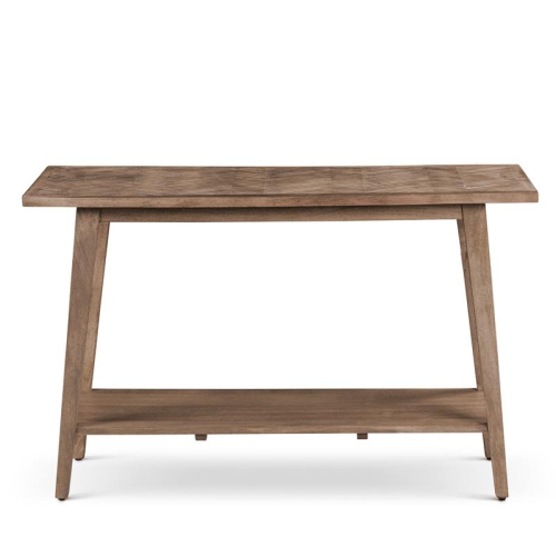 Bowery Hill Contemporary Natural Mango Wood Rectangle Sofa Table