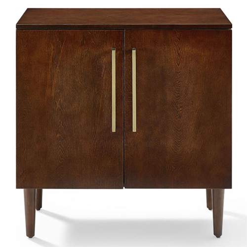 Crosley Everett 2 Door Console Table in Mahogany