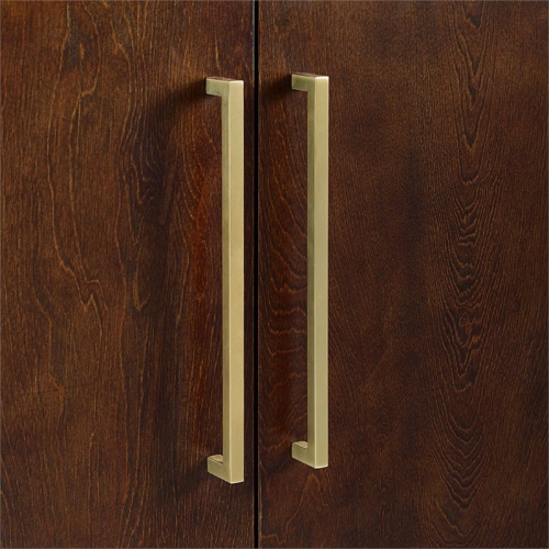 Crosley Everett 2 Door Console Table in Mahogany