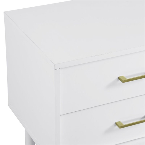 Pemberly Row 20" Two-Drawer Side Table in White