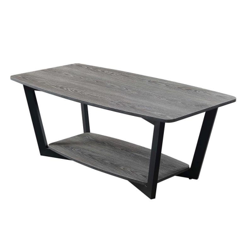 Pemberly Row Coffee Table in Driftwood Gray Wood Finish