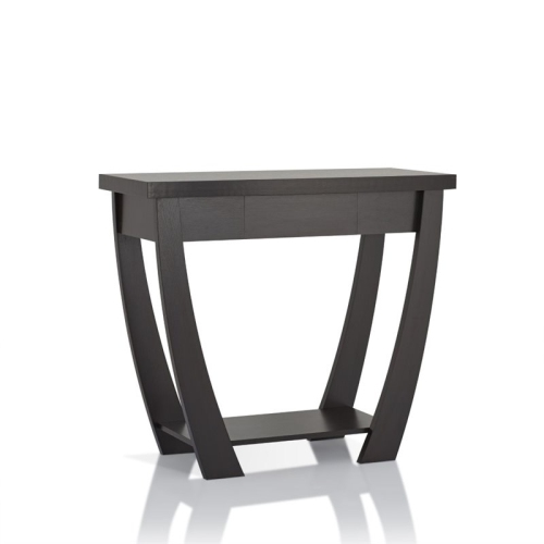 BOWERY HILL  Modern Wood Console Table In Cappuccino