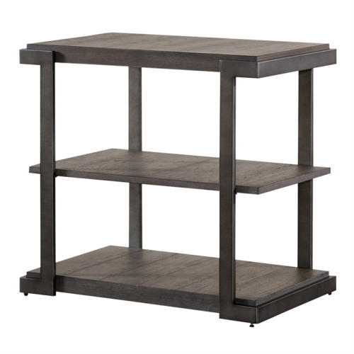Pemberly Row Modern View Tiered End Table