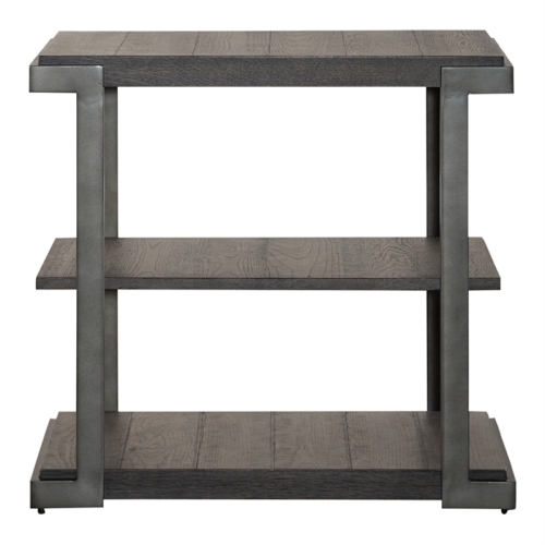 Pemberly Row Modern View Tiered End Table