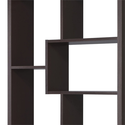 Furniture of America Adeo Contemporary Wood 10-Shelf Bookcase in Walnut