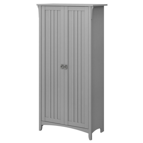 BOWERY HILL  Furniture Salinas Kitchen Pantry Cabinet With Doors In Cape Cod Gray