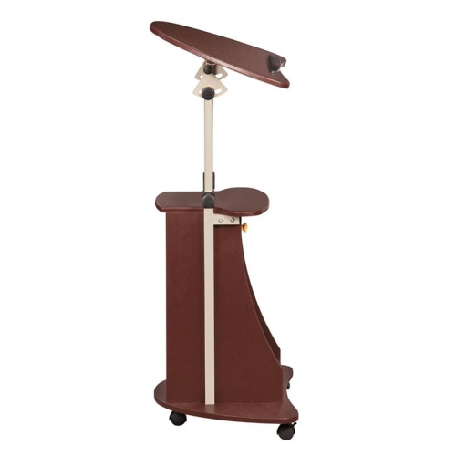 Scranton & Co Deluxe Height Adjustable Laptop Cart in Chocolate