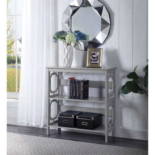 PEMBERLY ROW  Three-Tier Bookcase In Wood Finish In Gray
