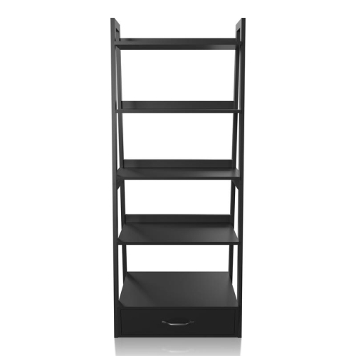 FURNITURE OF AMERICA  Ploomer Transitional Wood 1-Drawer Bookcase In In Black