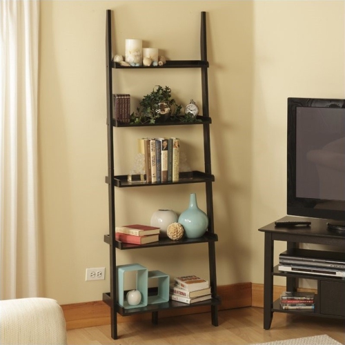 Scranton & Co Ladder Bookshelf in Black