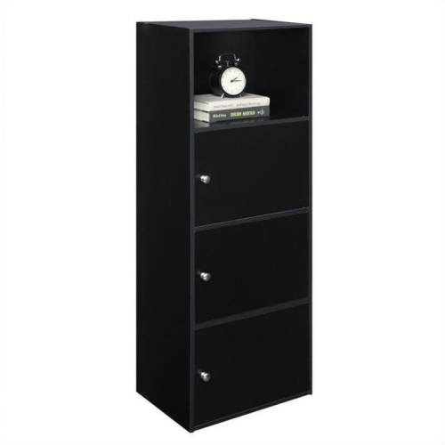 Pemberly Row 3 Door Cabinet in Black