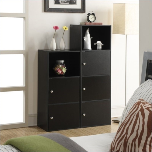 Pemberly Row 3 Door Cabinet in Black