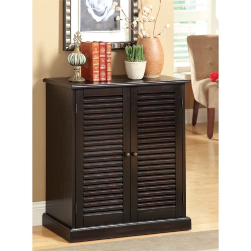 Bowery Hill Shoe Cabinet in Espresso