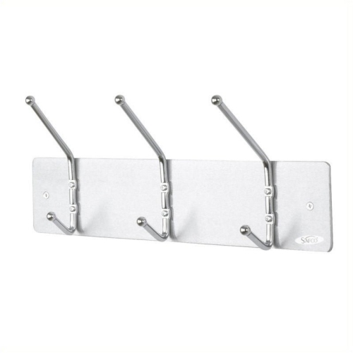 PEMBERLY ROW  3 Hook Wall Coat Rack (Set Of 12)