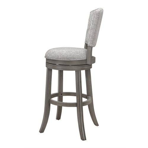 Bowery Hill Swivel Wood Bar Stool Antique Gray