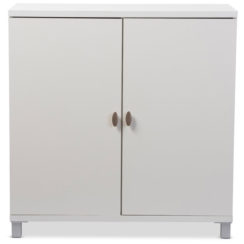 Bowery Hill Multipurpose Entryway Storage Cabinet in White