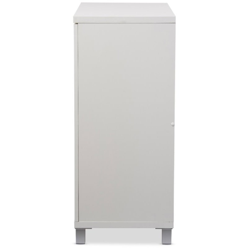 Bowery Hill Multipurpose Entryway Storage Cabinet in White