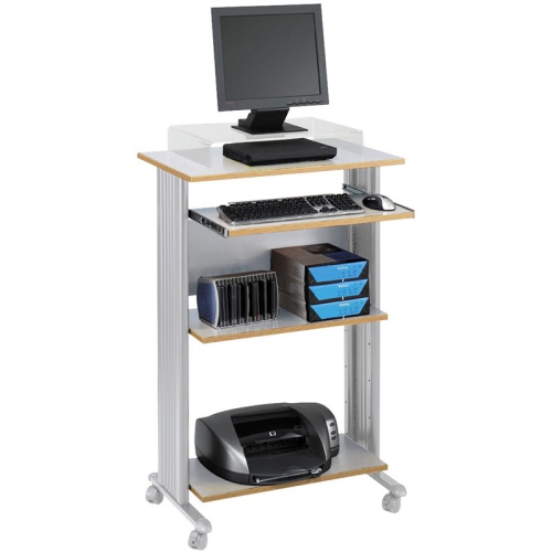 SCRANTON & CO  Standing Wood Workstation In In Gray