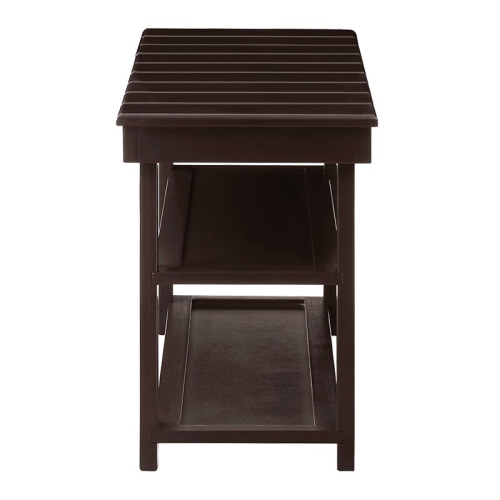 Banc utilitaire Oxford Mudroom de pratique concepts avec fini bois expresso