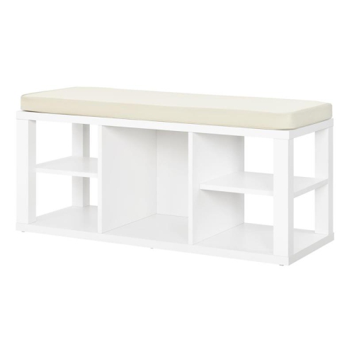 AMERIWOOD HOME  Parsons Storage Bench In In White