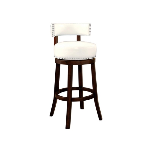 Furniture of America Tendel Faux Leather 29-inch Bar Stool in White