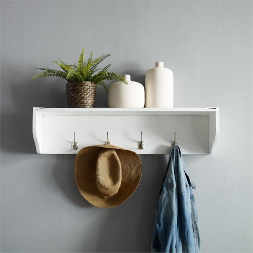 Crosley Harper Entryway Shelf in White