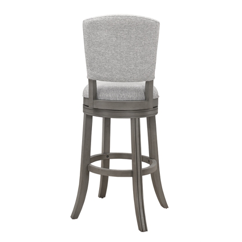 Bowery Hill Swivel Wood Counter Stool Antique Gray