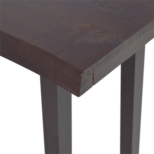 Tabouret Live Edge en bois massif cerisier traditionnel et ébène de Bowery Hill