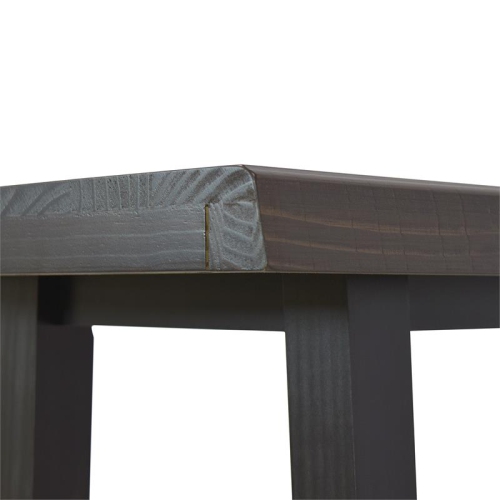 Tabouret Live Edge en bois massif cerisier traditionnel et ébène de Bowery Hill