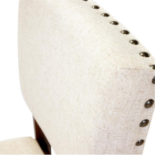 Furniture of America Elona Wood Nailhead Counter Stool in Cherry