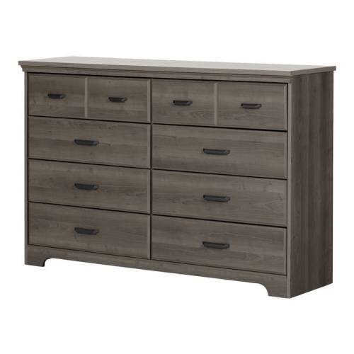 SOUTH SHORE CANADA  South Shore Versa 8 Drawer Dresser In Maple In Gray