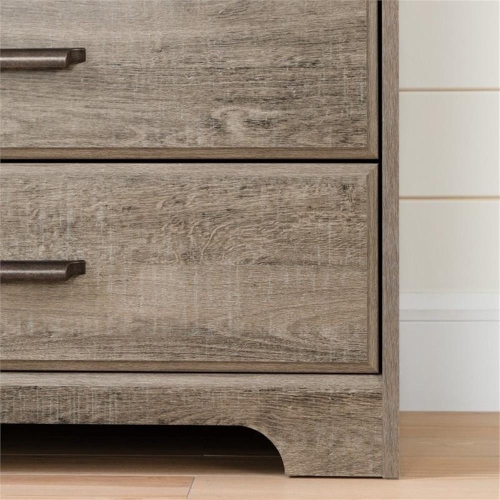 South Shore Versa 8 Drawer Dresser in Weathered Oak