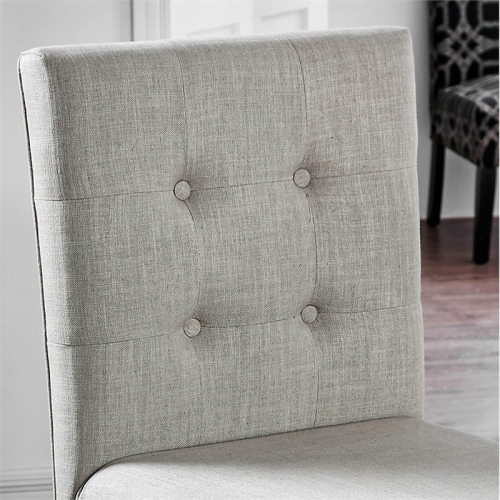 Bowery Hill Transitional Antique White Fabric 25-Inch Counter Stool