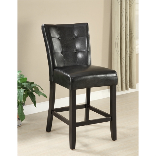Furniture of America Peeves Wood Counter Height Chair in Espresso