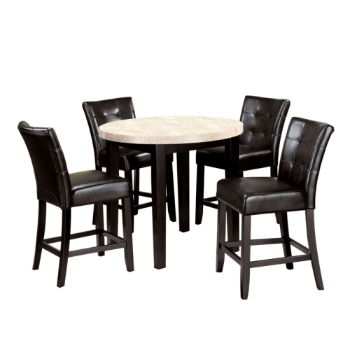 Furniture of America Peeves Wood Counter Height Chair in Espresso