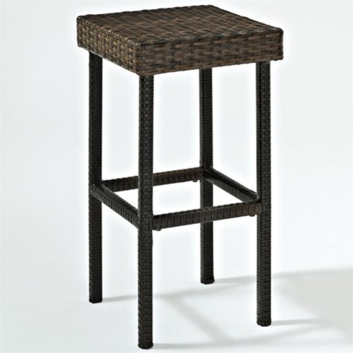 PEMBERLY ROW  Patio Wicker 29" Bar Height Stool (Set Of 2)