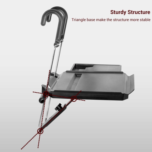 Foldable Steering Wheel Car Back Seat Tray with Cup Holder for Laptop Tablet Cellphone and Car Trip - PrimeCables