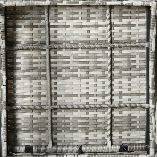 Outsunny 3 Pieces Patio Wicker Rocking Chair Set, Outdoor PE Rattan Bistro Set Conversation Rocker Set with 2 Chairs 1 Coffee Table for Backyard,