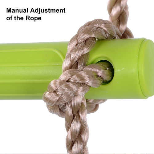 6-Step Kids Climbing Rope Ladder, 6.6ft Playground Hanging Ladder for home, backyard, playground, park, trees, swings, climbing frame - LIVINGbasics®