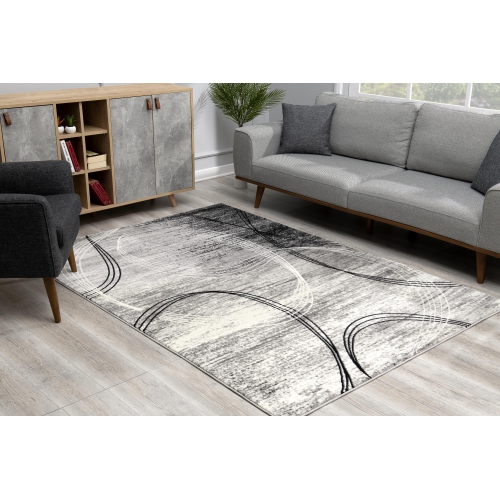 Rug Branch Modern Abstract Swirls Indoor Rug
