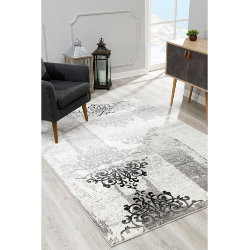 Rug Branch Modern Abstract Fractal Indoor Rug