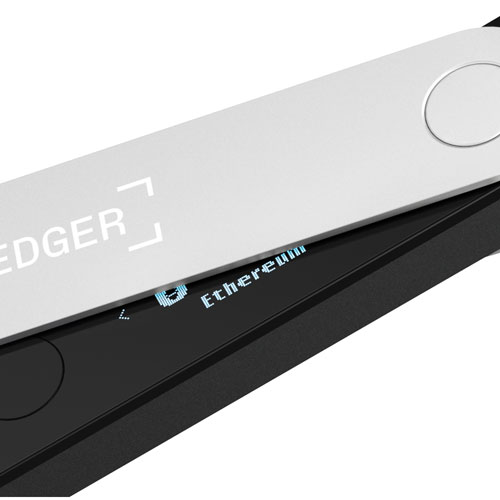 Portefeuille de cryptomonnaie Nano X de Ledger - Noir onyx